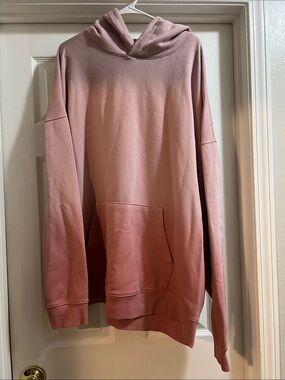 No Boundaries Pink Ombre Crewneck Hoodie